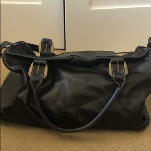 Italian leather travel bag
